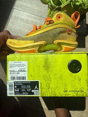 Jordan Kids' Yellow & Orange Air Jordan XXXVI Nitro Sneakers
